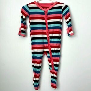 Kickee Pants Footie Pjs with Ruffles on Bum.  Size 3-6M.